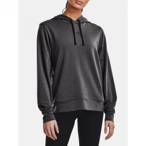 Under Armour Sweatshirt Rival Terry Hoodie-GRY - Women