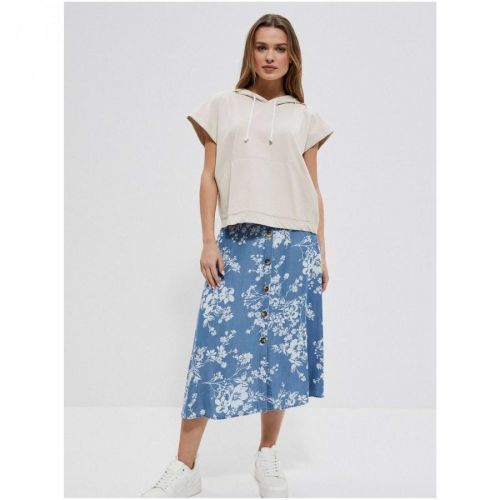 Cream Women's Short Sleeve Sweatshirt Moodo - Women