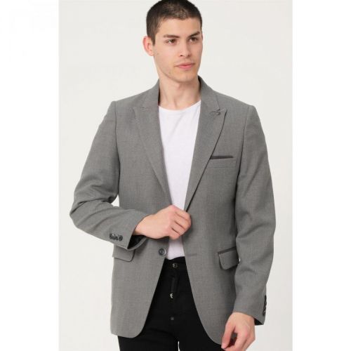 C9058 DEWBERRY MEN'S JACKET-ON GREY