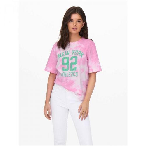 Pink Patterned T-Shirt ONLY Tania - Women