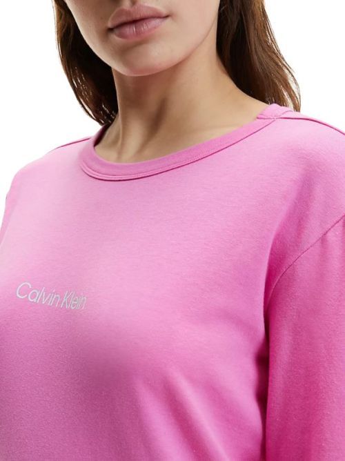 Dámská noční košilka Lounge QS6762E - TO3 - Hollywood růžová - Calvin Klein ružová S