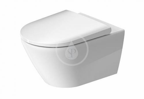 DURAVIT - D-Neo Závesné WC s doskou, Rimless, biela 45770900A1