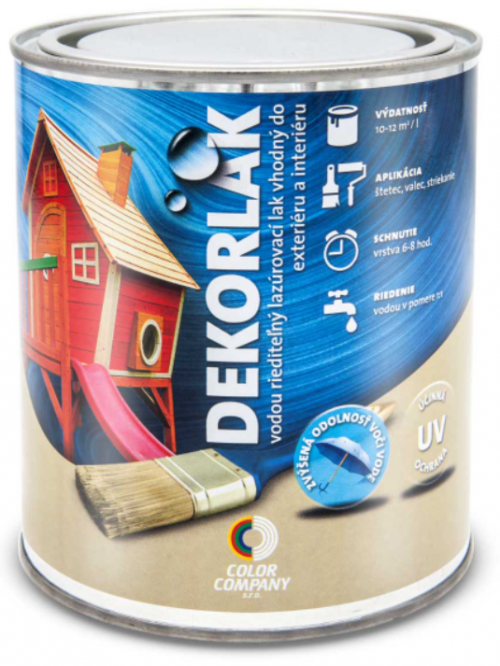 DEKORLAK - Lazúrovací lak na drevo dekor - pínia 0,7 l