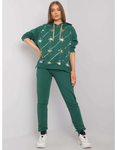 Dámska súprava s potlačou CLIFFTON tmavozelená