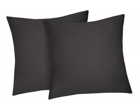 Obliečka na vankúš (2 ks) Satin 50x50 cm, antracitový%