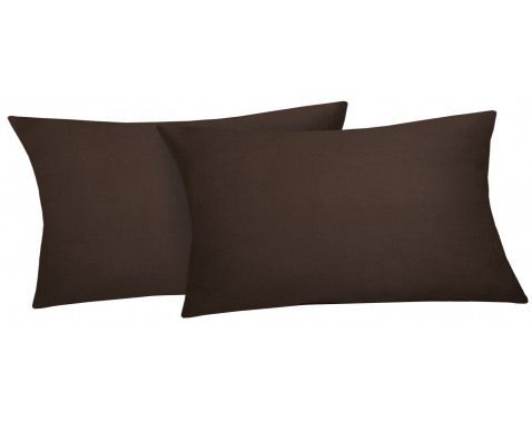 Obliečka na vankúš (2 ks) Satin 40x80 cm, hnedý%