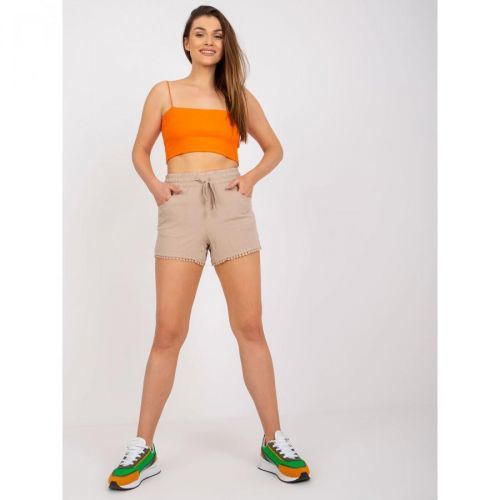 Light beige viscose casual shorts Miya FRESH MADE