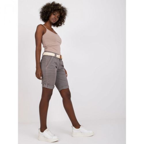Gray, mid-thigh casual shorts STITCH & SOUL
