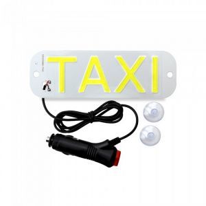 LED banner - s nápisom TAXI / Žltý (58x180mm)