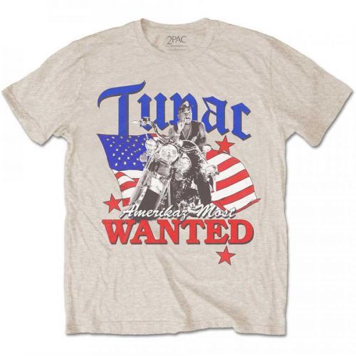 2Pac tričko Most Wanted Natural XXL