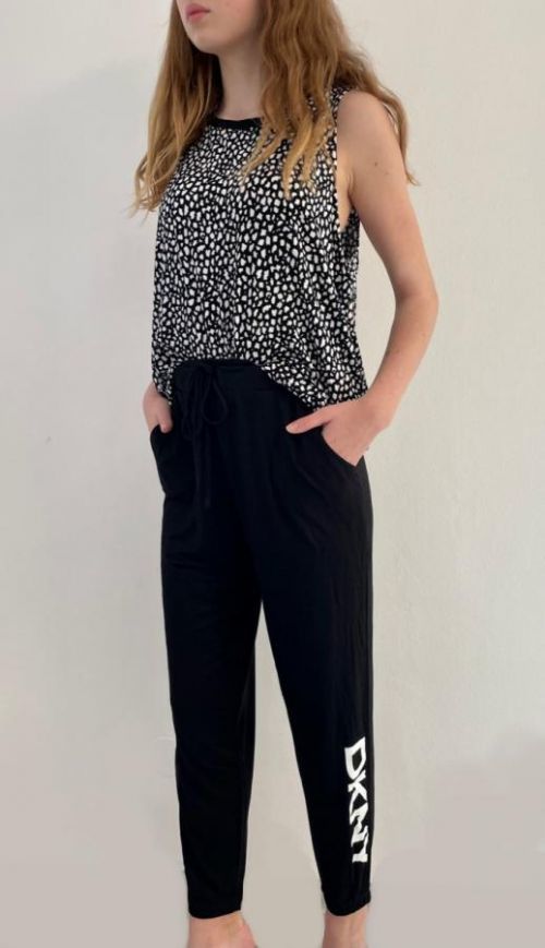 Dámsky pohodlný dvojdielny set YI2722537 - 001 Čierno/biela - DKNY S Čierna a Biela