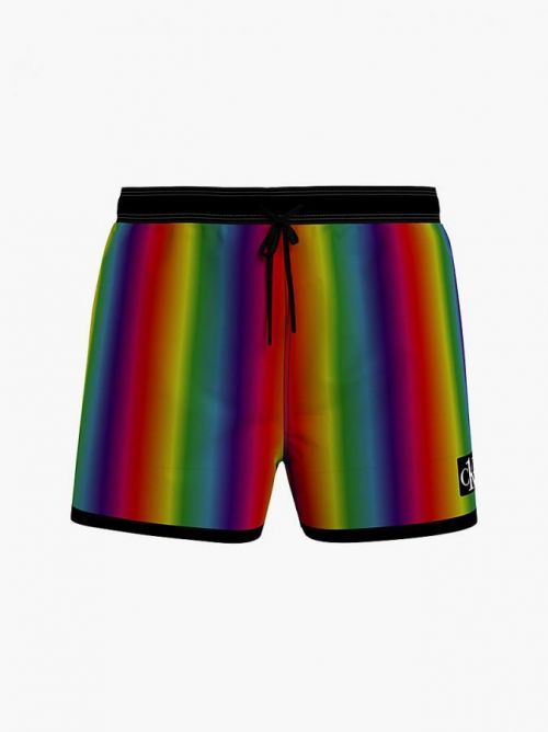 Pánske kúpacie kraťasy - KM00749 0JG - dúhové - Calvin Klein M spirit