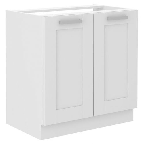 Kuchynská skrinka LUNA biely mat/biely 80zl 2f bb