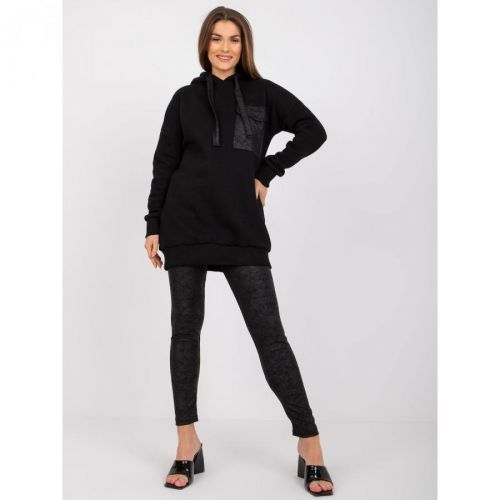 Black two-piece tracksuit with Elba leggings