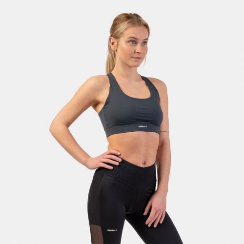 NEBBIA Športová podprsenka Active Medium Impact Dark Grey