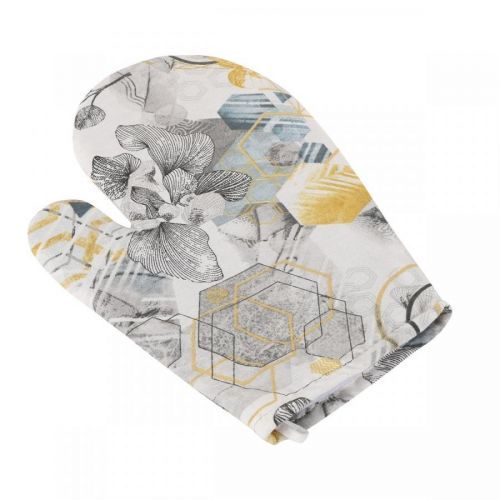 Bellatex Chňapka EMA Trojuholníky sivá, 18 x 28 cm