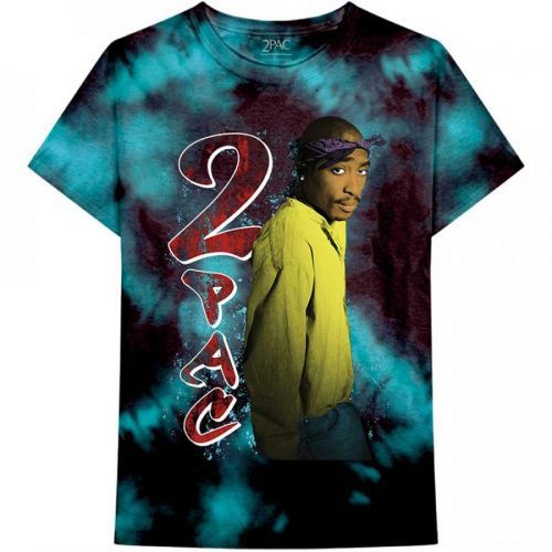 2Pac tričko Vintage Modrá XXL