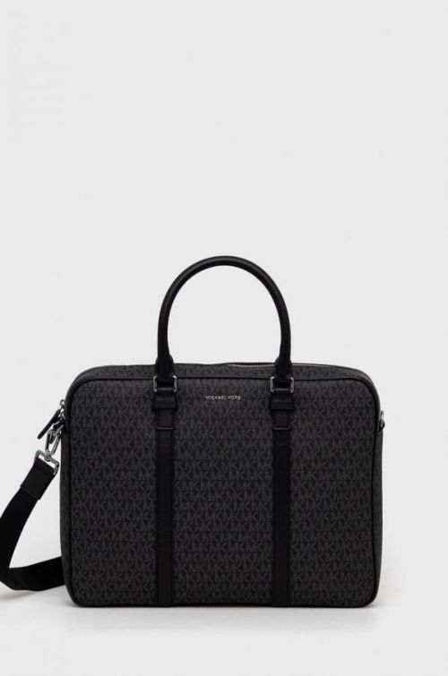 Taška na notebook Michael Kors čierna farba