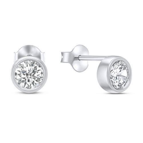 Brilio Silver Minimalistické strieborné náušnice EA323W