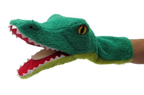 Moravská ústředna maňásek klapací krokodýl 38 cm