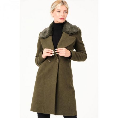 Z6643 DEWBERRY WOMEN'S COAT-DARK RIGHT