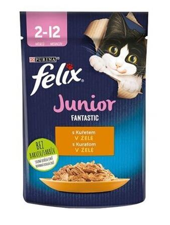 Nestlé FELIX Fantastic cat junior kura želé kapsička 26x85 g