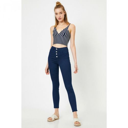 Koton Women's Mid Indigo Jean