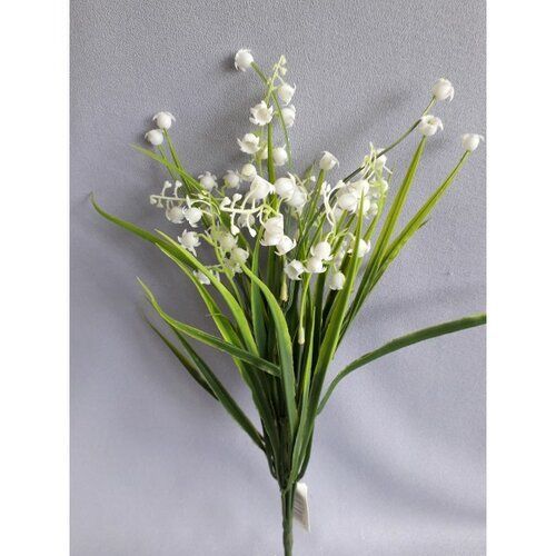 Umelý zväzok konvaliniek, Pure biela, 40 cm