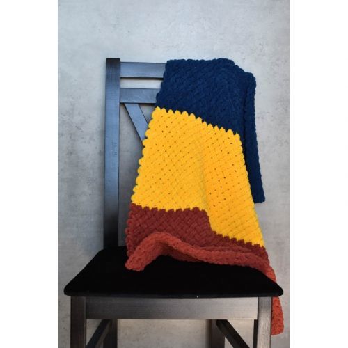 DR Handmade háčkovaná deka - Alize Puffy Fine - krížiky
