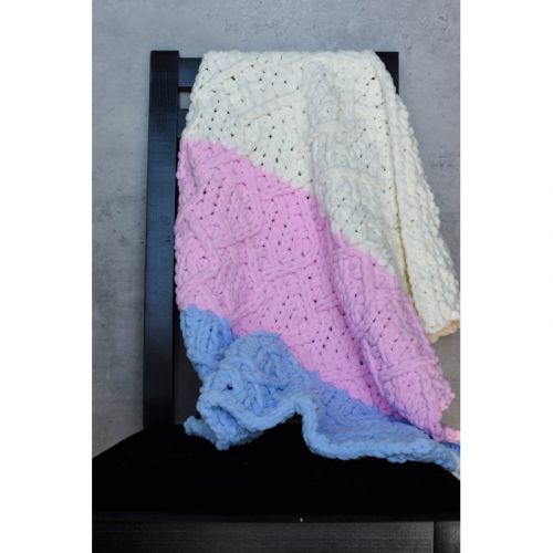 DR Handmade háčkovaná deka - Alize Puffy Fine - pletivo Verzia 1