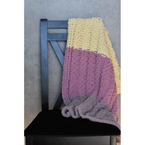 DR Handmade háčkovaná deka - Alize Puffy Fine - vrkoče