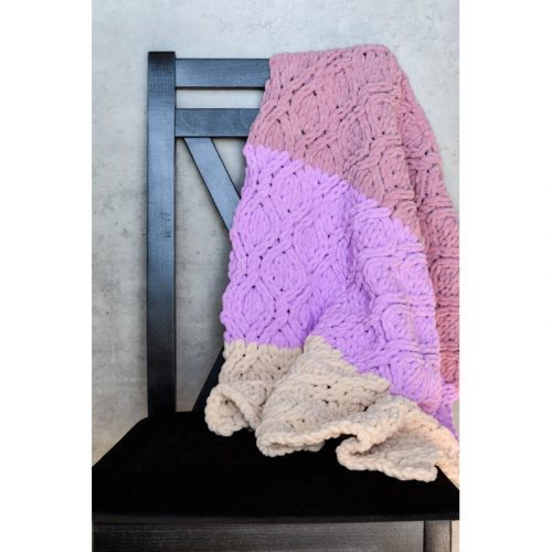 DR Handmade háčkovaná deka - Alize Puffy Fine - očká