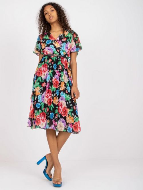 Šaty DHJ SK 13162.92 čierna jedna veľkosť