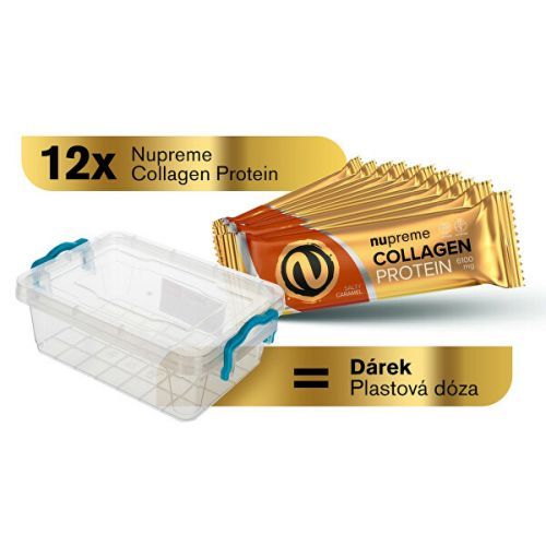 Nupreme Proteínové tyčinky slaný karamel 12 ks v dóze