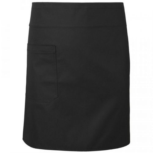 Neutral Čašnícka zástera do pása z organickej Fairtrade bavlny - Černá