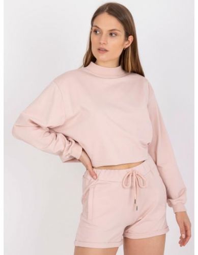 Dámske tepláky s vysokým pásom DAYTOMA light pink