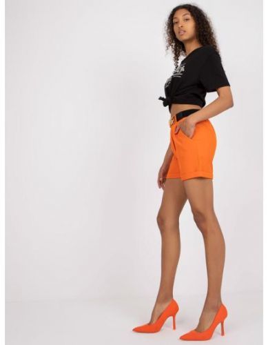 Dámske šortky s vysokým pásom elegantné SIKA orange