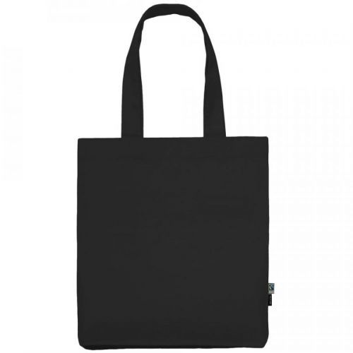 Neutral Látková nákupná taška z organickej Fairtrade bavlny - Černá