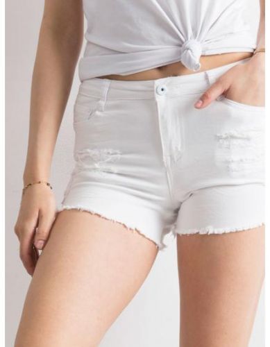Dámske šortky s otvormi MODERN white