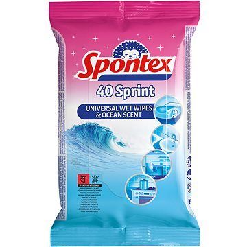 SPONTEX Fresh Ocean vlhčené obrúsky 40 ks