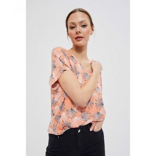 Viscose shirt with an open back