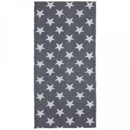 Vonkajší Koberec  'stars' Ca. 70x140 Cm, Sivá, Biela