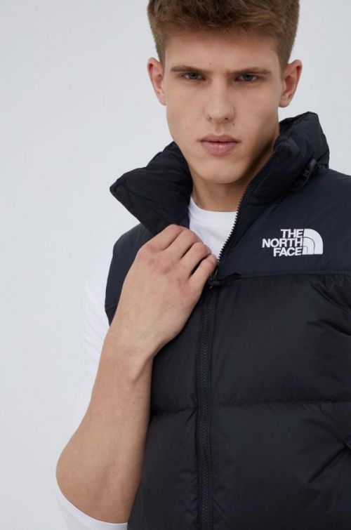 Páperová vesta The North Face M 1996 Rtro Npse Vst pánska, čierna farba, zimná