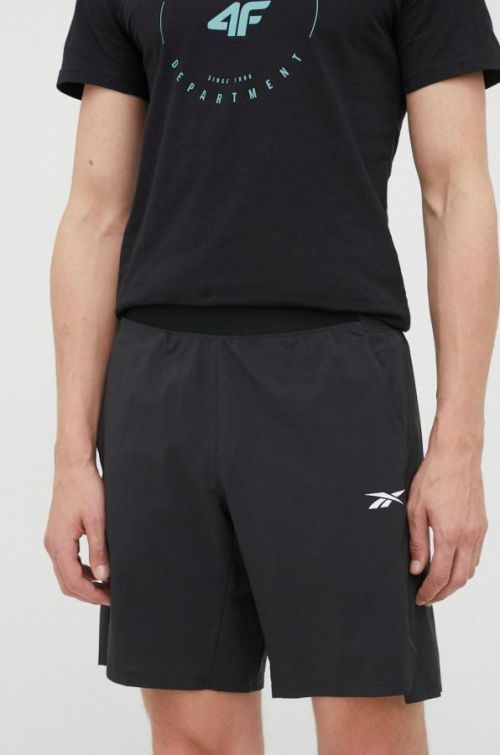 Tréningové šortky Reebok Workout Ready pánske, čierna farba,