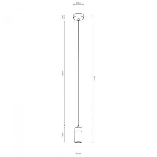 Envolight Plain závesné LED svietidlo, 1-pl.