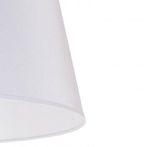 Tienidlo na lampu Cone výška 22,5 cm, chinc, biela