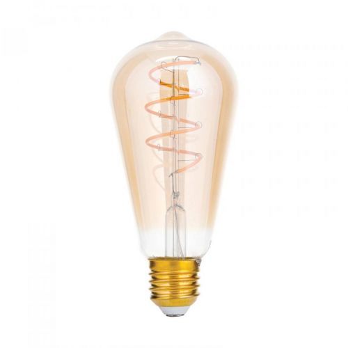 Rustikálna LED E27 ST64 4W jantár 2 200 K stmieva