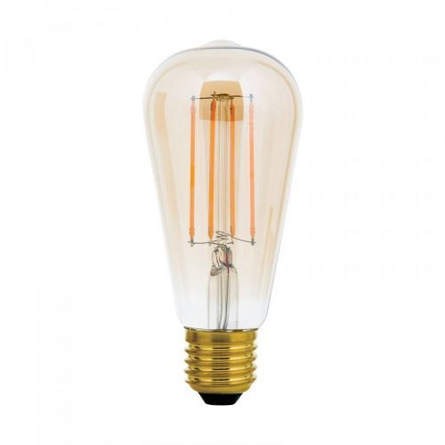 Rustikálna LED E27 ST64 6W jantár 2 200 K stmieva