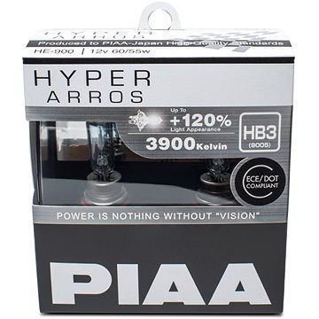 PIAA Hyper Arros 3900K HB3 + 120 % zvýšený jas, 2 ks