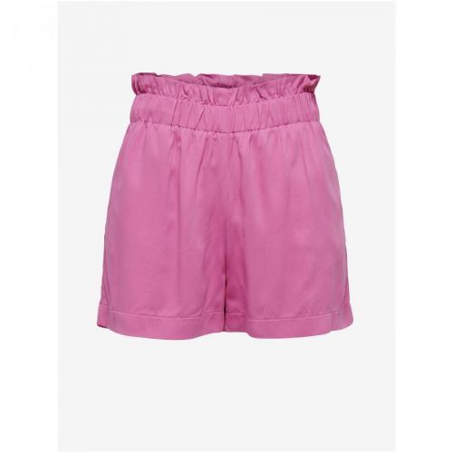 Only Caly Pink High Waist Shorts - Women